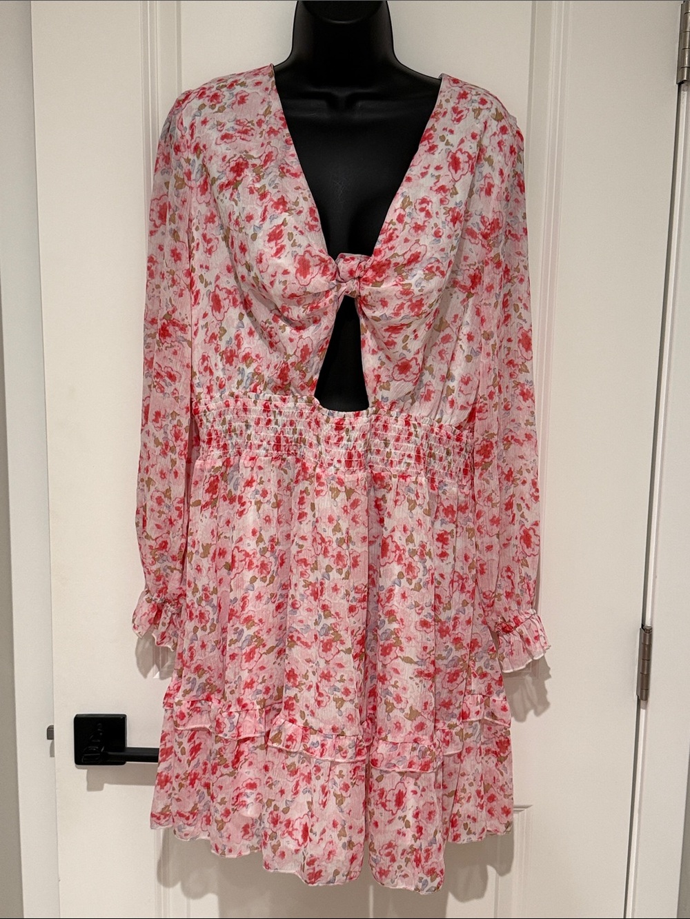 Dokotoo Wrap Bust Floral Dress